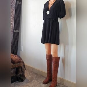 Faux WRAP Dress LBD sz Med.